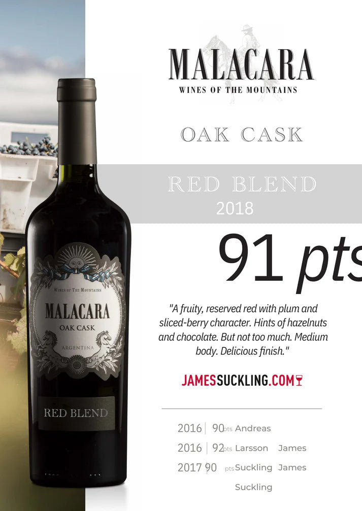 Marcelo Pelleriti Malacara Oak Cask Red Blend 2018 - 750ml
