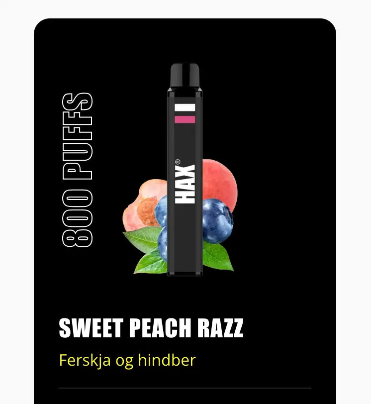 HAX Sweet Peach Razz 800