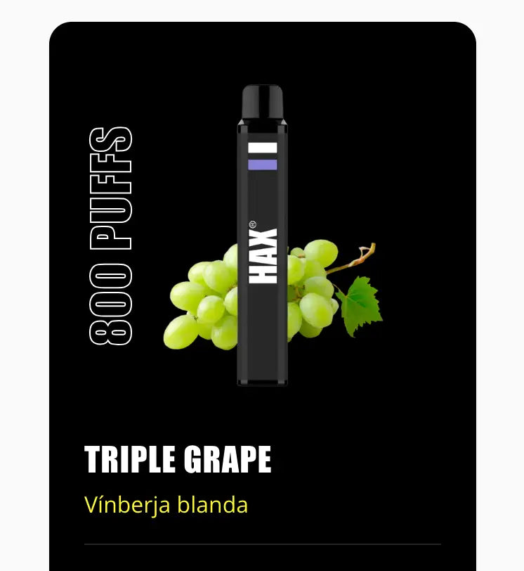 HAX Triple Grape 800