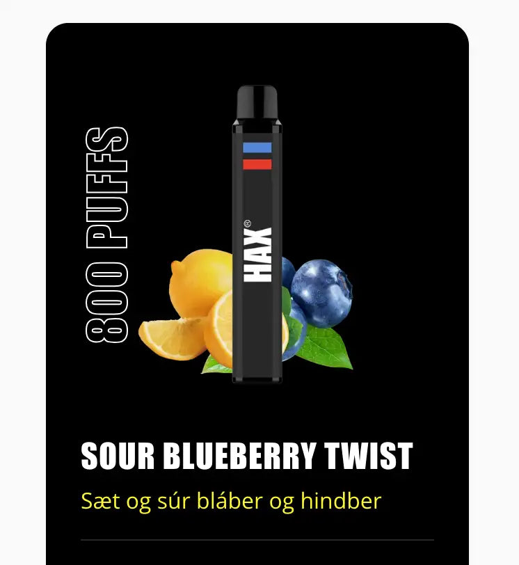 HAX Sour Blueberry Twist 800