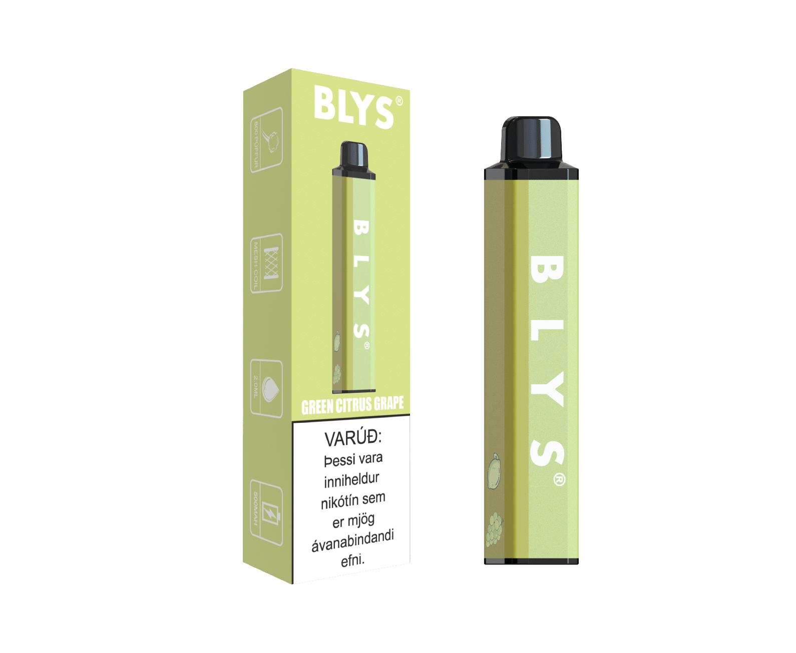 BLYS 800 – Green Sítrus Grape
