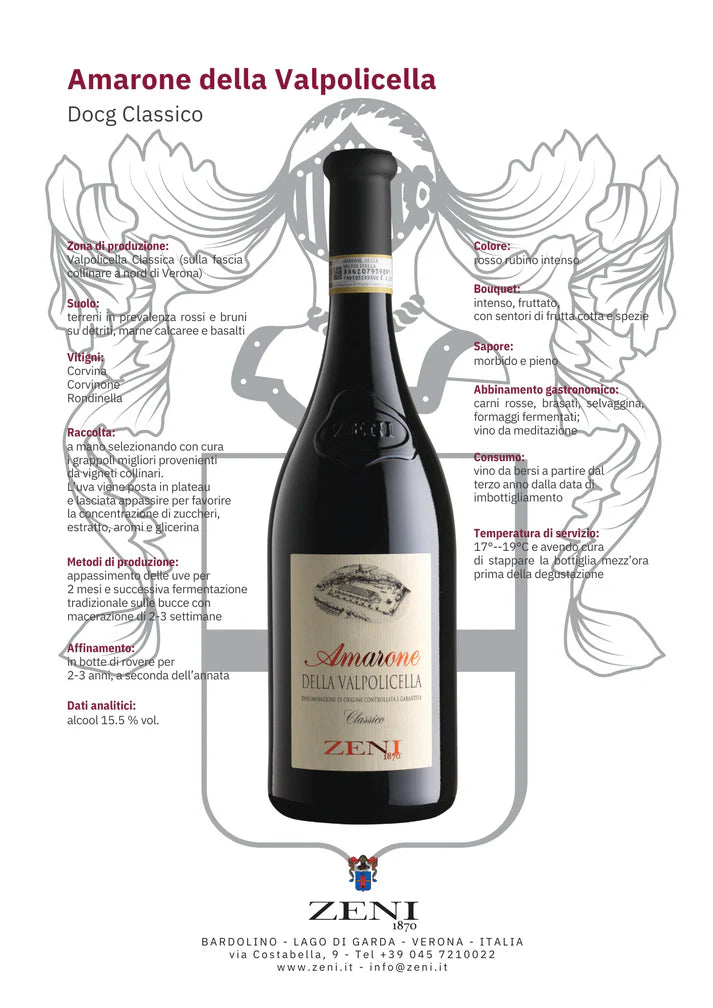 Zeni Amarone Della Valpolicella DOCG 2021 - 750ml
